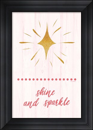 Framed Shine and Sparkle Print