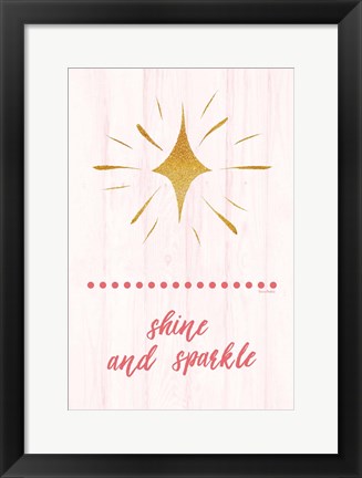 Framed Shine and Sparkle Print