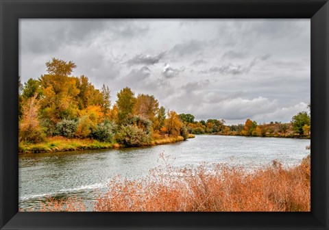 Framed Snake River Autumn V Print