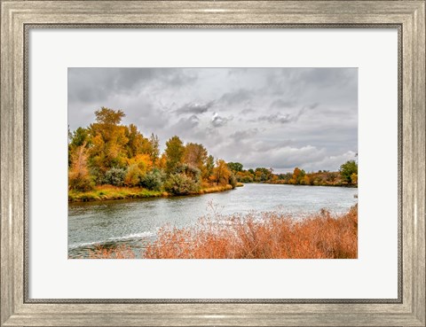 Framed Snake River Autumn V Print