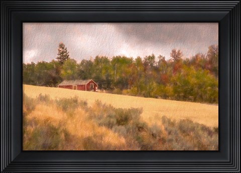 Framed Autumn Barn Print