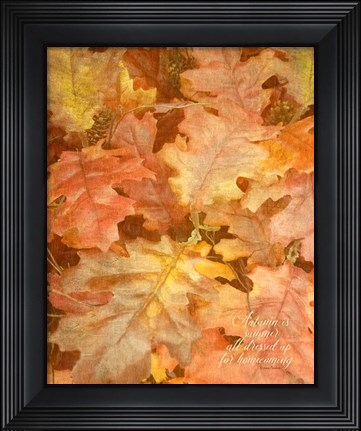 Framed Autumn Dressed Up Print