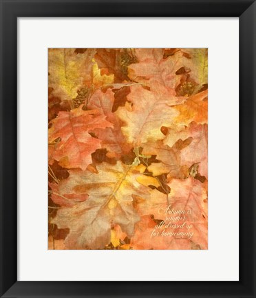 Framed Autumn Dressed Up Print