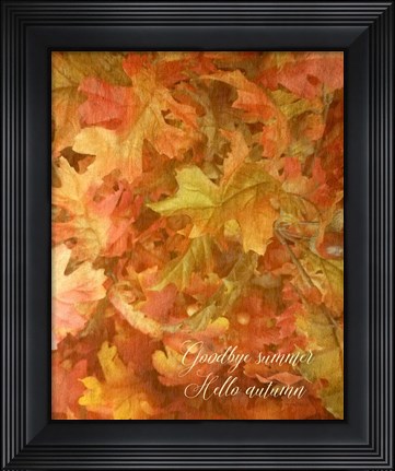 Framed Goodbye Summer Print