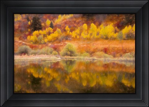 Framed Autumn&#39;s Reflection Print