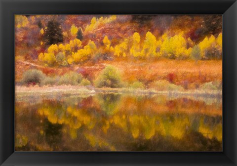 Framed Autumn&#39;s Reflection Print