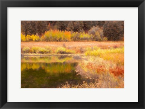 Framed Autumn Pond Print