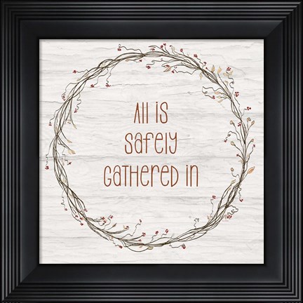 Framed Safely Gathered II Print