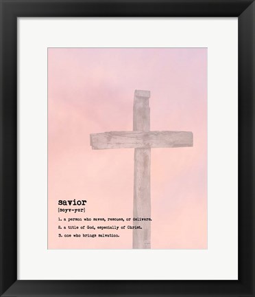 Framed Savior III Print