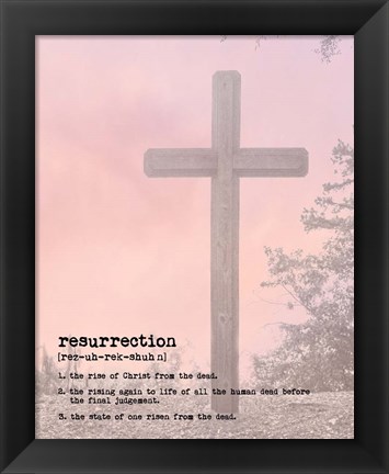 Framed Resurrection III Print