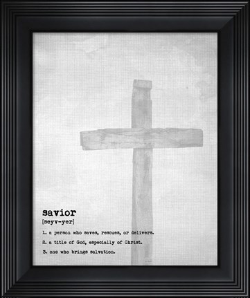 Framed Savior II Print