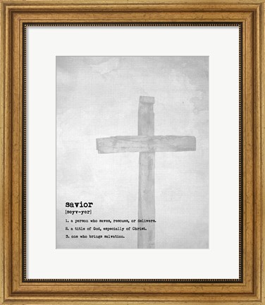 Framed Savior II Print