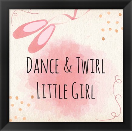 Framed Dance &amp; Twirl Print