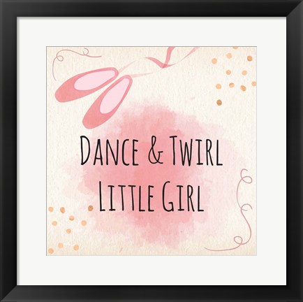 Framed Dance &amp; Twirl Print