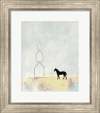 Framed Horse and Home Print