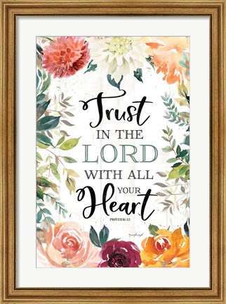 Framed Trust in the Lord Print