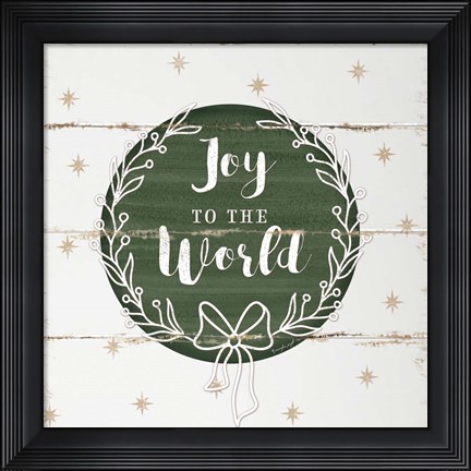 Framed Joy to the World Print