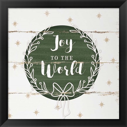 Framed Joy to the World Print