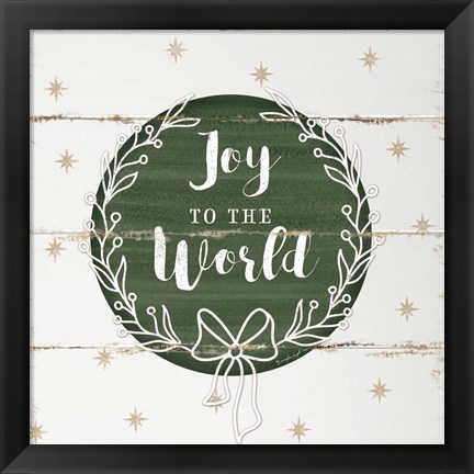 Framed Joy to the World Print