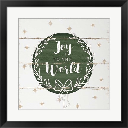 Framed Joy to the World Print