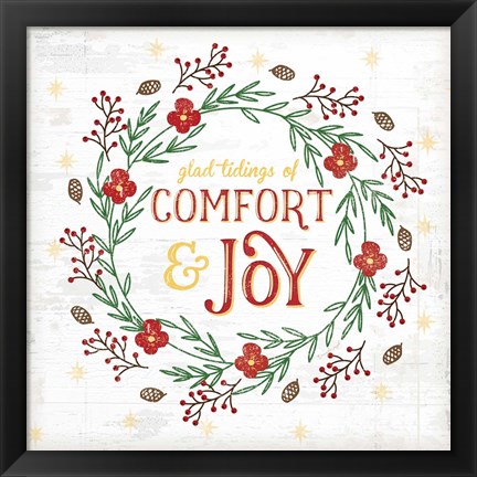 Framed Tidings of Comfort Print