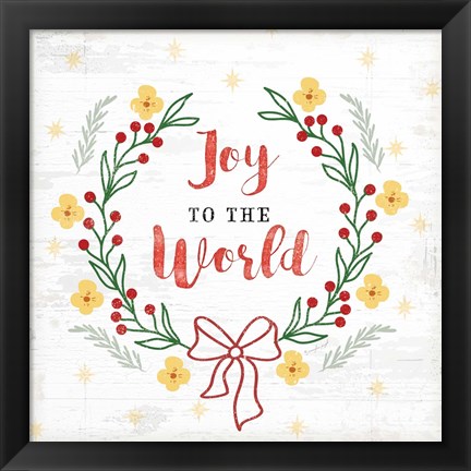 Framed Joy to the World Print
