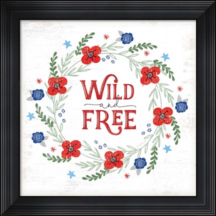 Framed Wild and Free Print