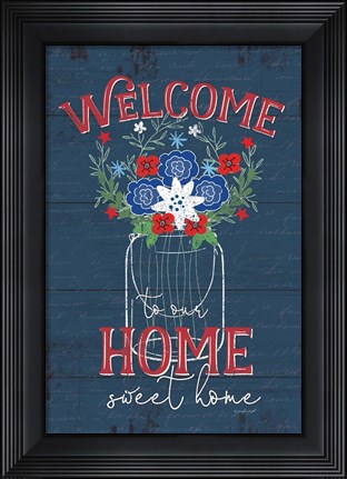 Framed Land That I Love - Flowers Print