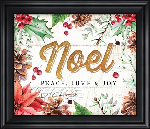 Framed Noel Print