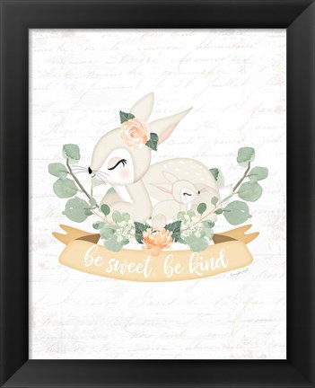 Framed Sweet Little Bunny Print