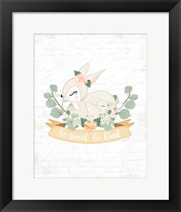 Framed Sweet Little Bunny Print