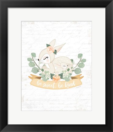 Framed Sweet Little Bunny Print