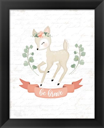 Framed Sweet Little Deer Print