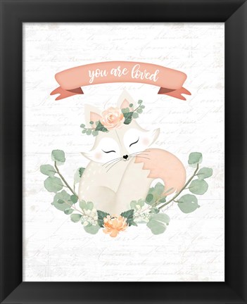 Framed Sweet Little Fox Print