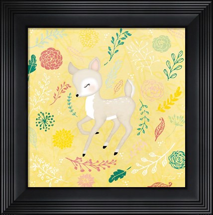Framed Woodland Deer Print