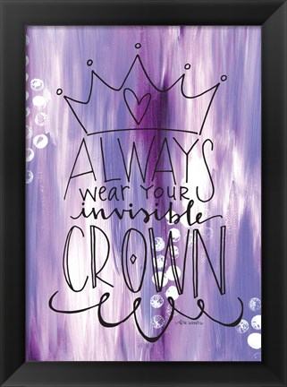 Framed Invisible Crown Print