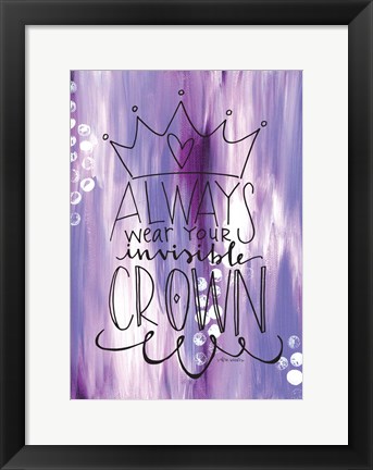 Framed Invisible Crown Print