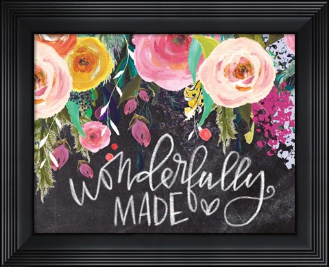 Framed Wonderfully Made Print