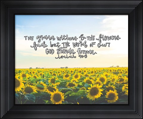 Framed Flowers Fade Print