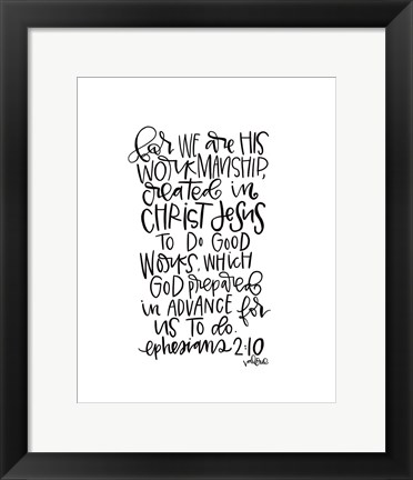 Framed Ephesians 2-10 Print