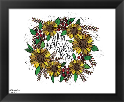 Framed Where You Go Print