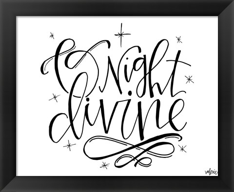 Framed O Night Divine Print