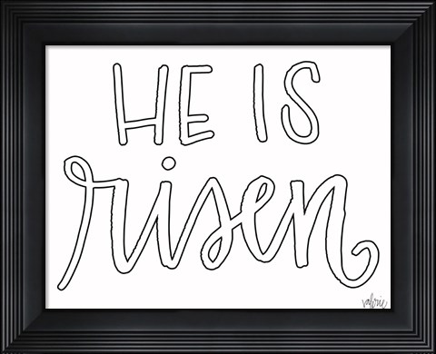 Framed He is Risen Print