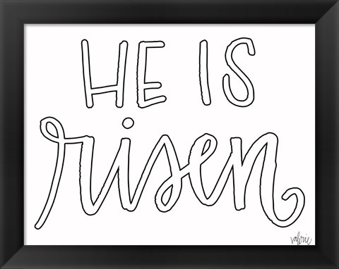 Framed He is Risen Print