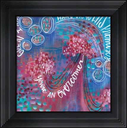 Framed Hang on to His Promises Print
