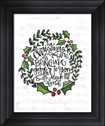 Framed Christmas is Here Print