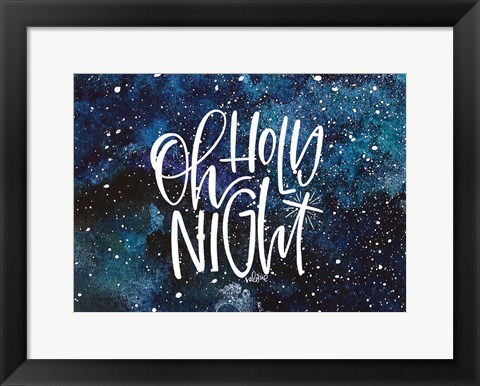 Framed Oh Holy Night Print