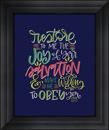Framed Restore to Me Print