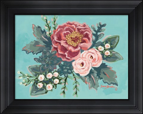Framed Peony Spring I Print