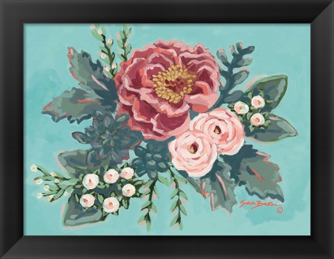 Framed Peony Spring I Print